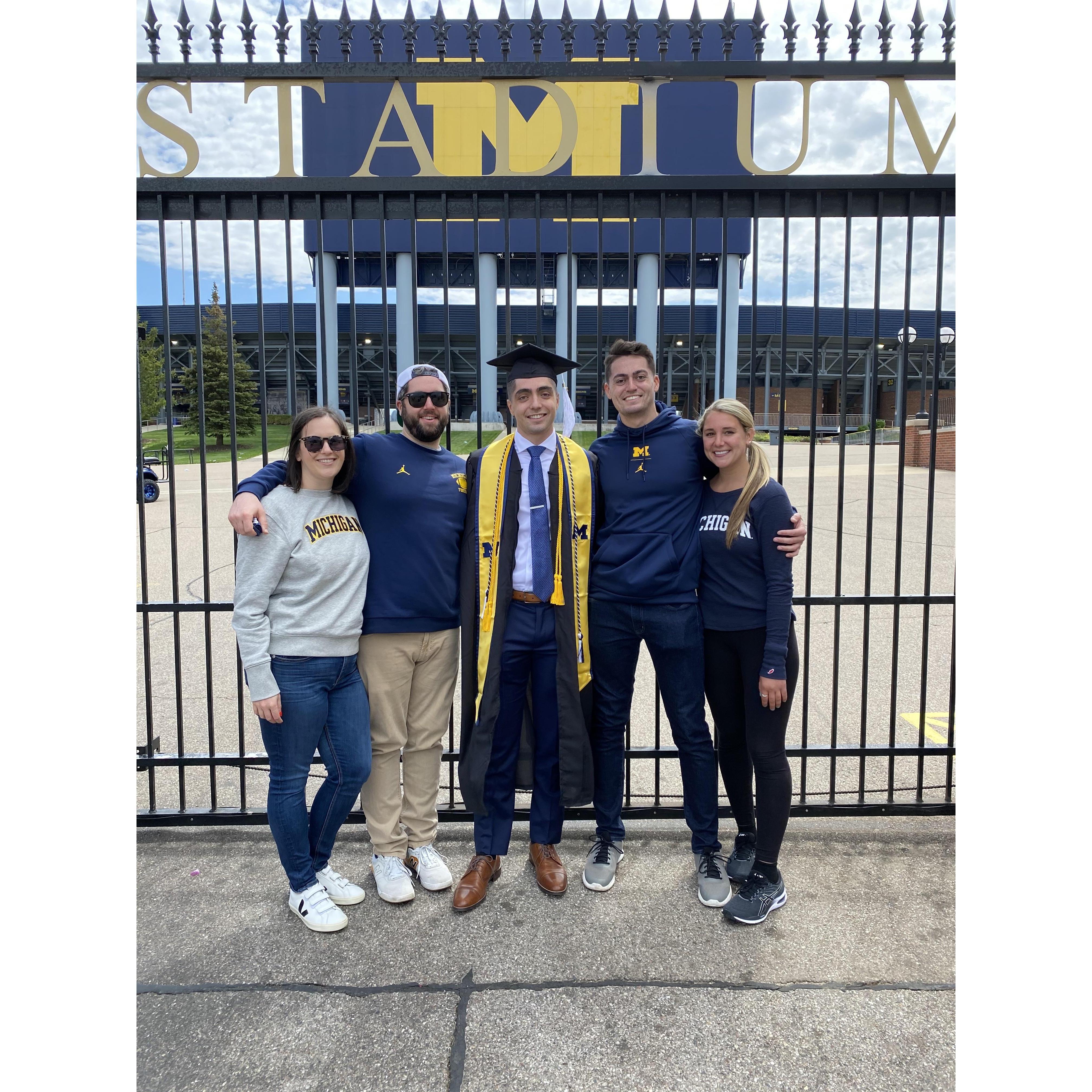 In Ann Arbor for Charlie's graduation - May 2021