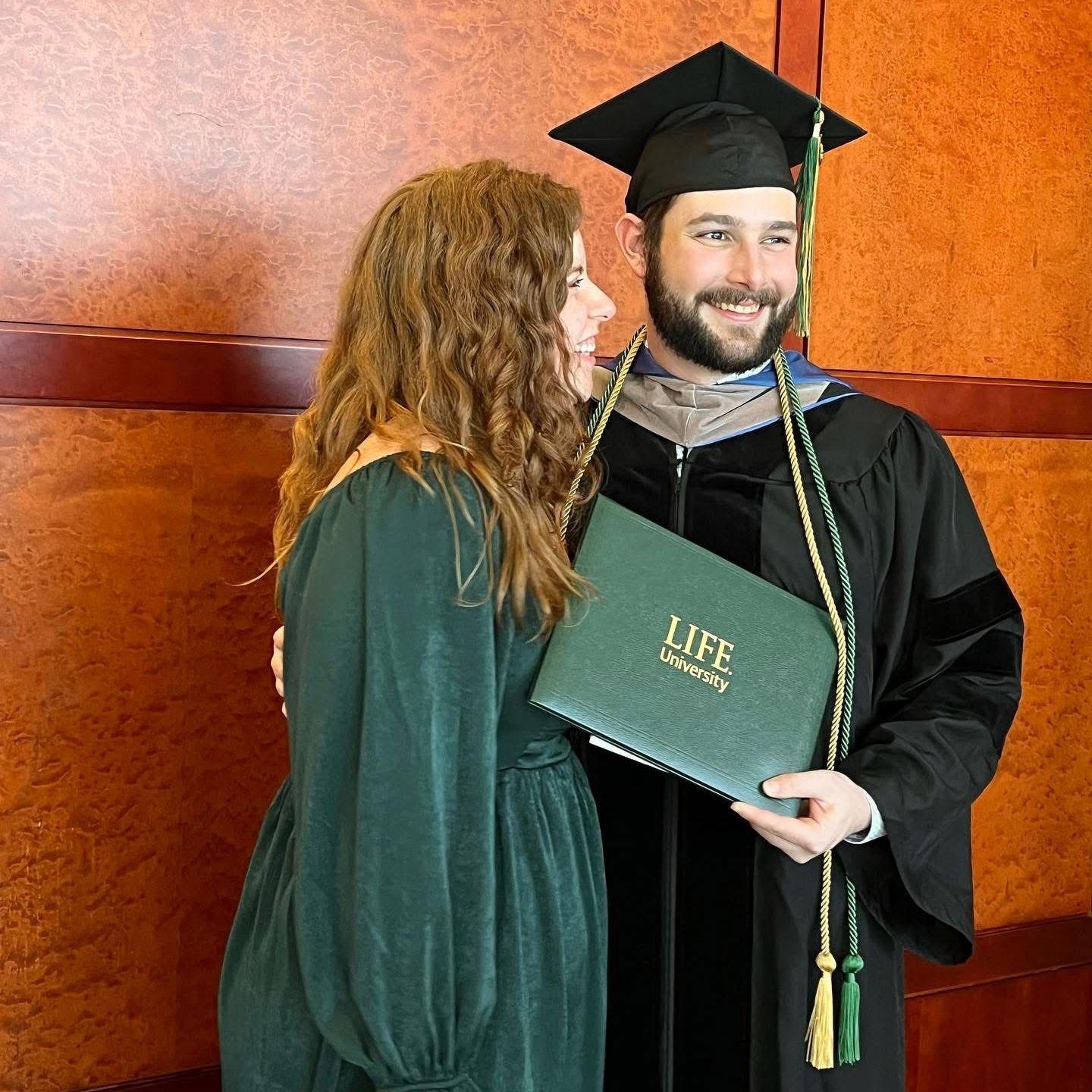 Zach's graduation at at LIFE University!