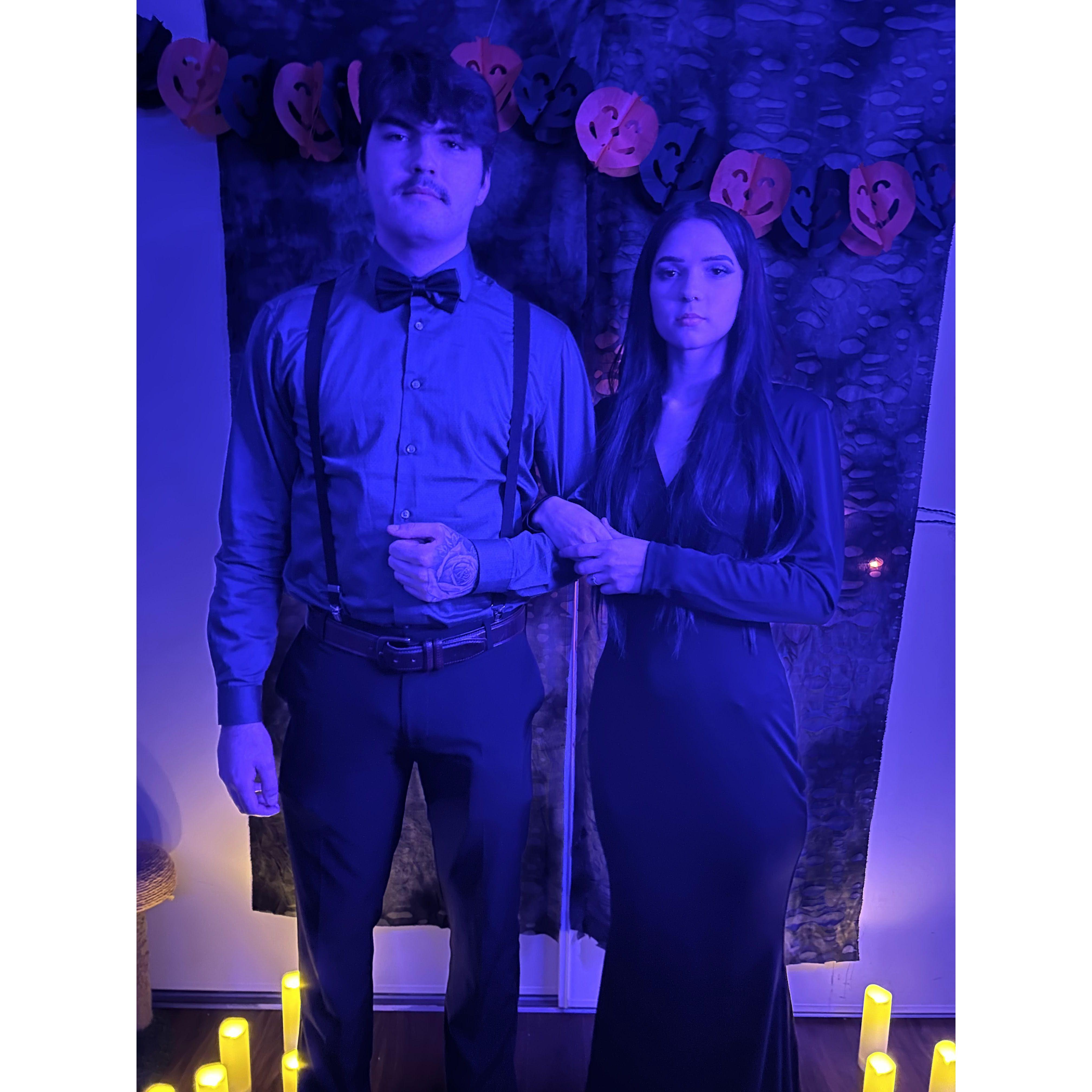 Mortica and Gomez Addams