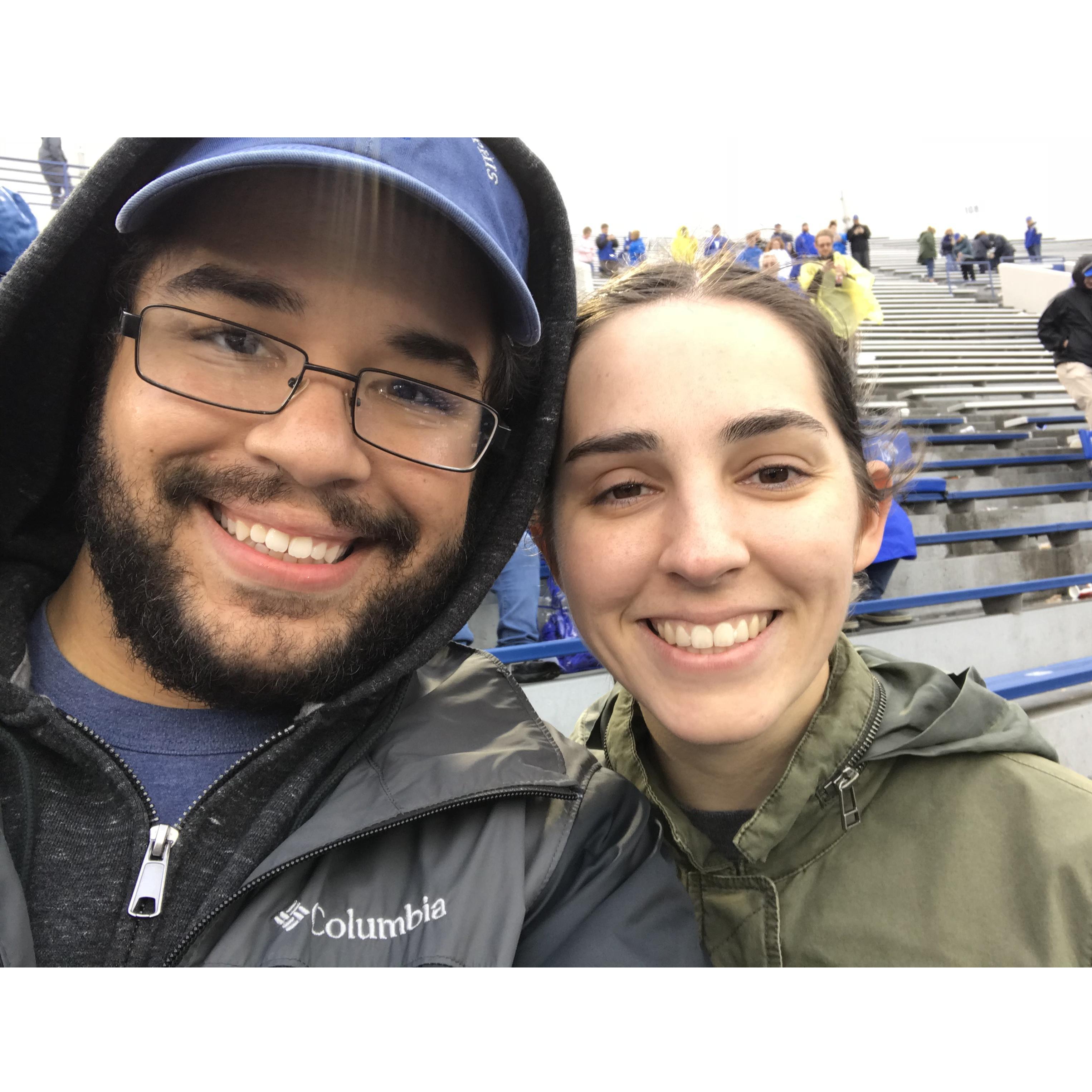 We love supporting the Memphis Tigers at the Liberty Bowl together. Go Tigers!