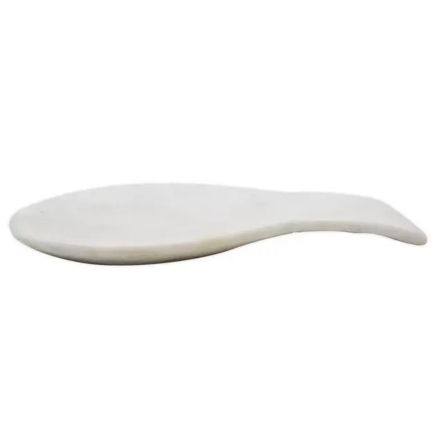 Jodhpuri™ Inc. Marble Spoon Rest in White