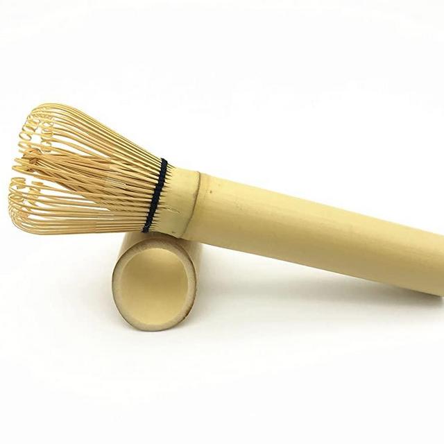 CHAQI Long Handle Golden Bamboo Matcha Whisk For Cup and Mugs