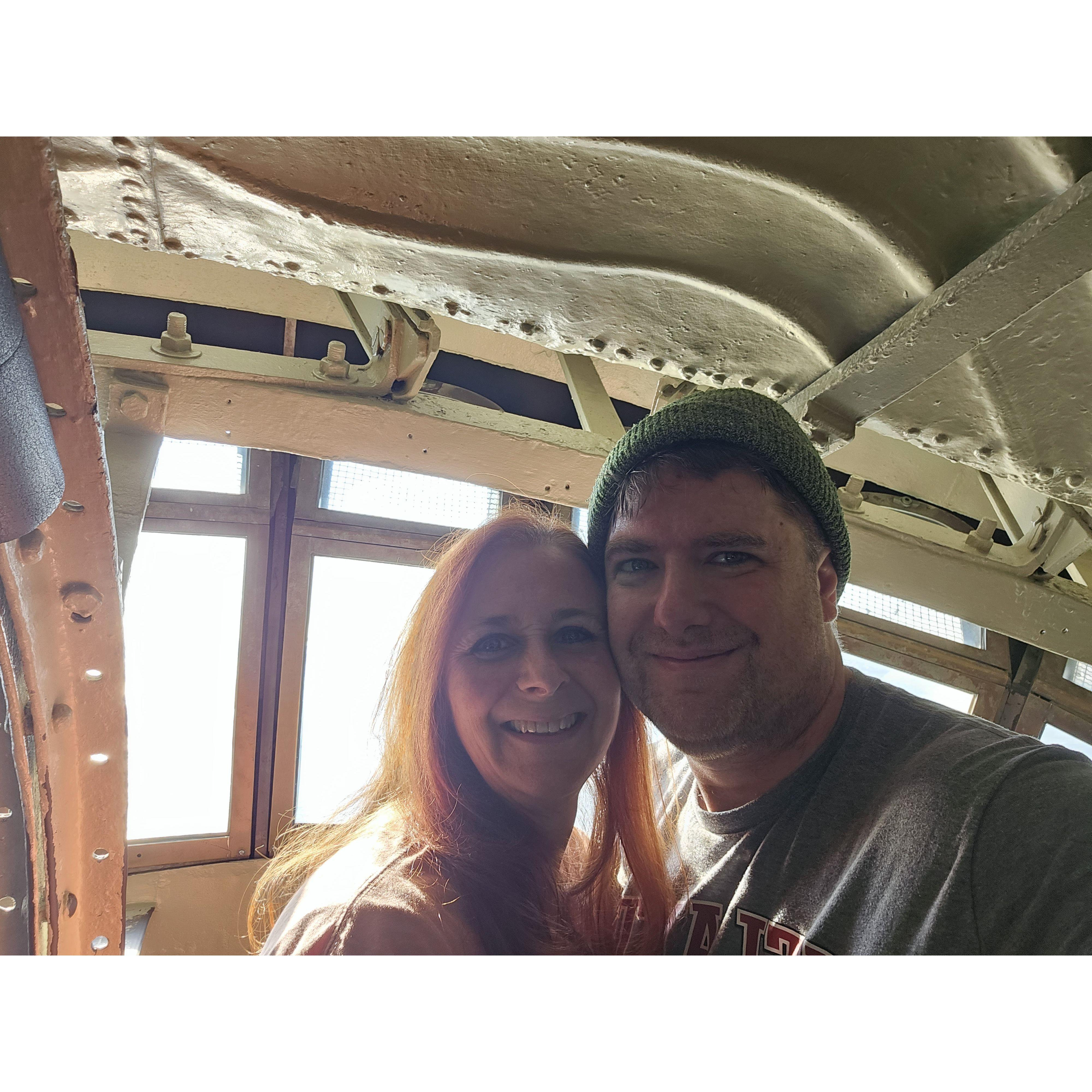 I made it to the top of the Statue of Liberty!