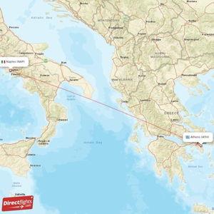 Flight from Athens to Naples