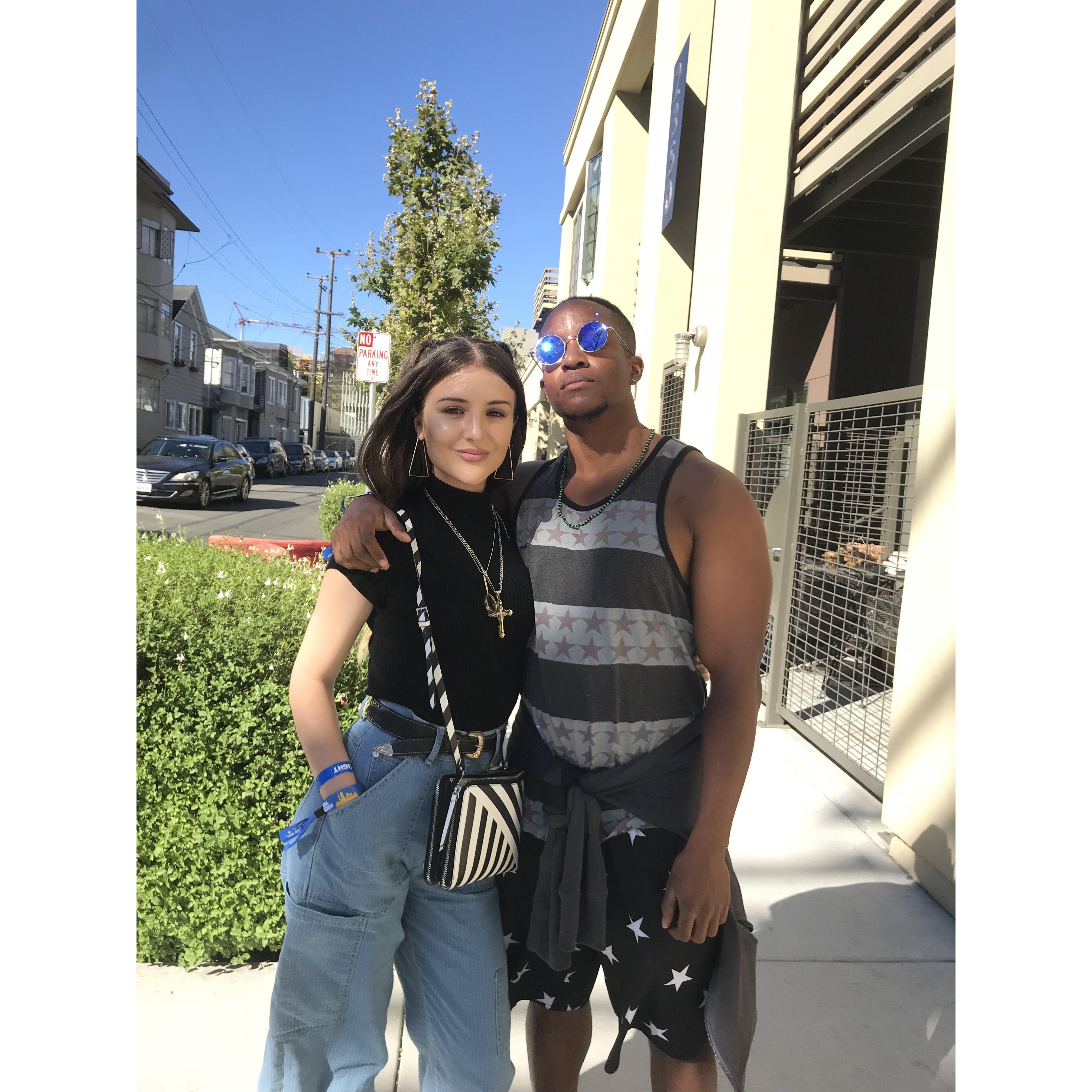 Throwback! June 2018 in Oakland before the Rolling Loud music festival 🤗