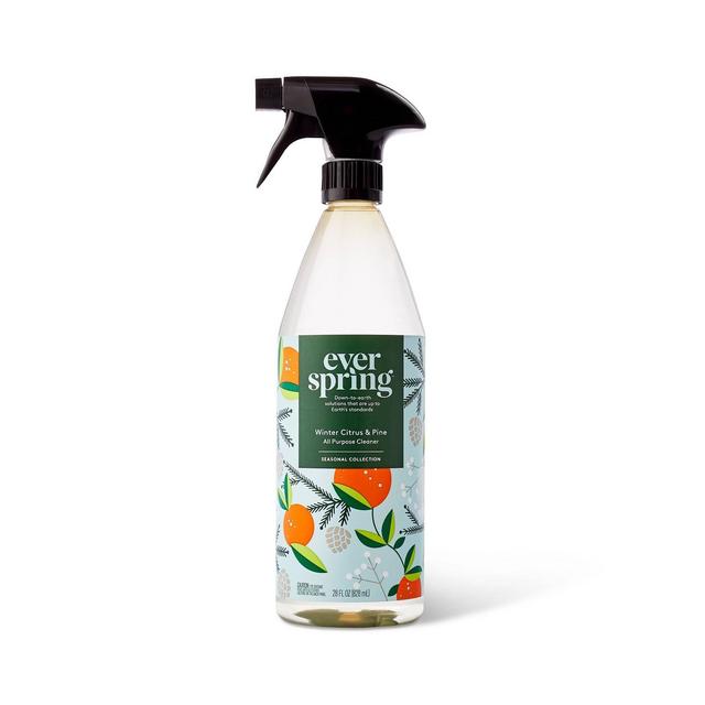 Winter Citrus & Pine 0.3% Fragrance All Purpose Cleaner - 28 fl oz - Everspring™