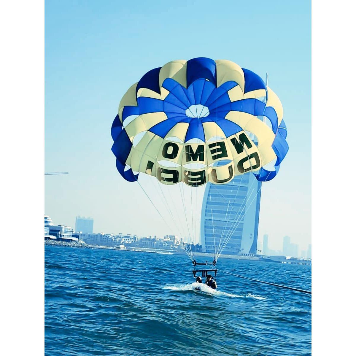 Getting drowned while parasailing in Dubai