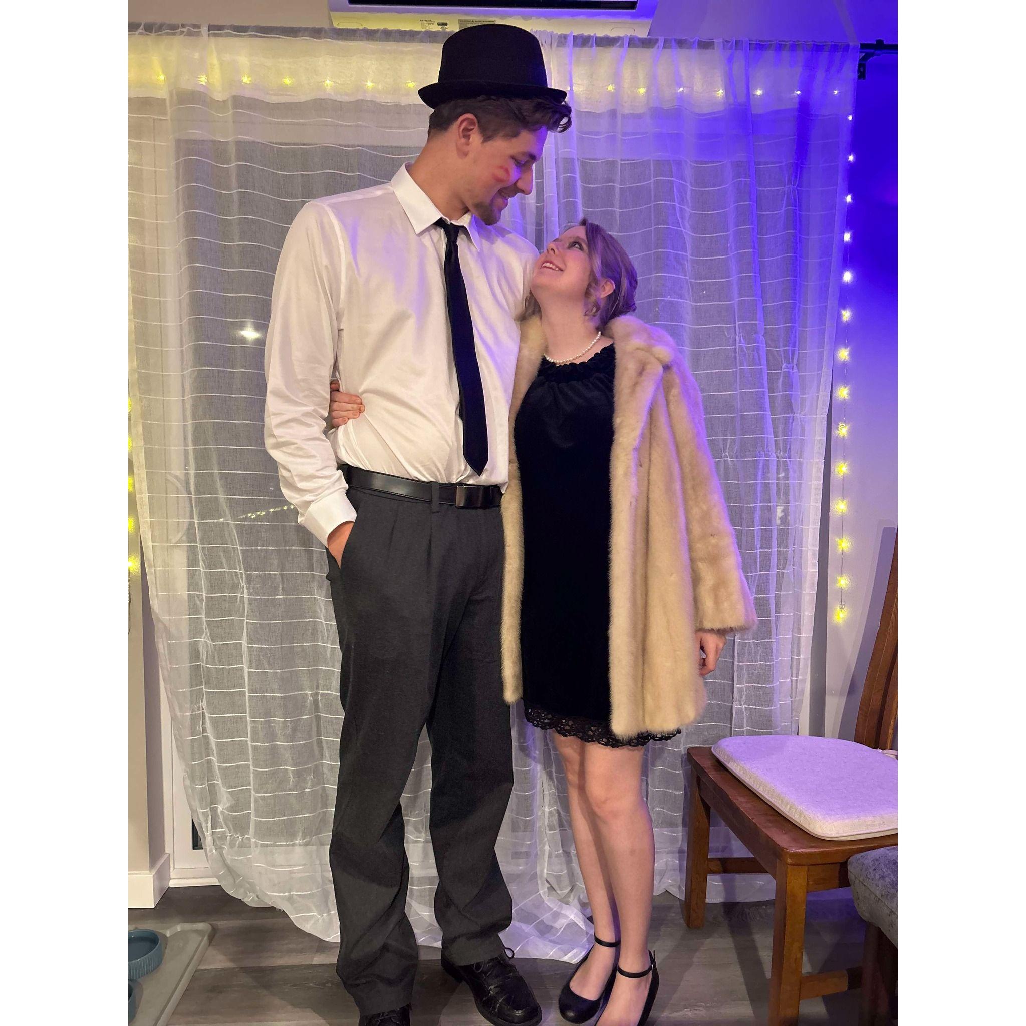 We dressed up for Halloween as a 1950's couple for a party.
