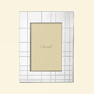 Christofle Engravable Graphik Stainless Steel Picture Frame - for 10 x 15 cm photos