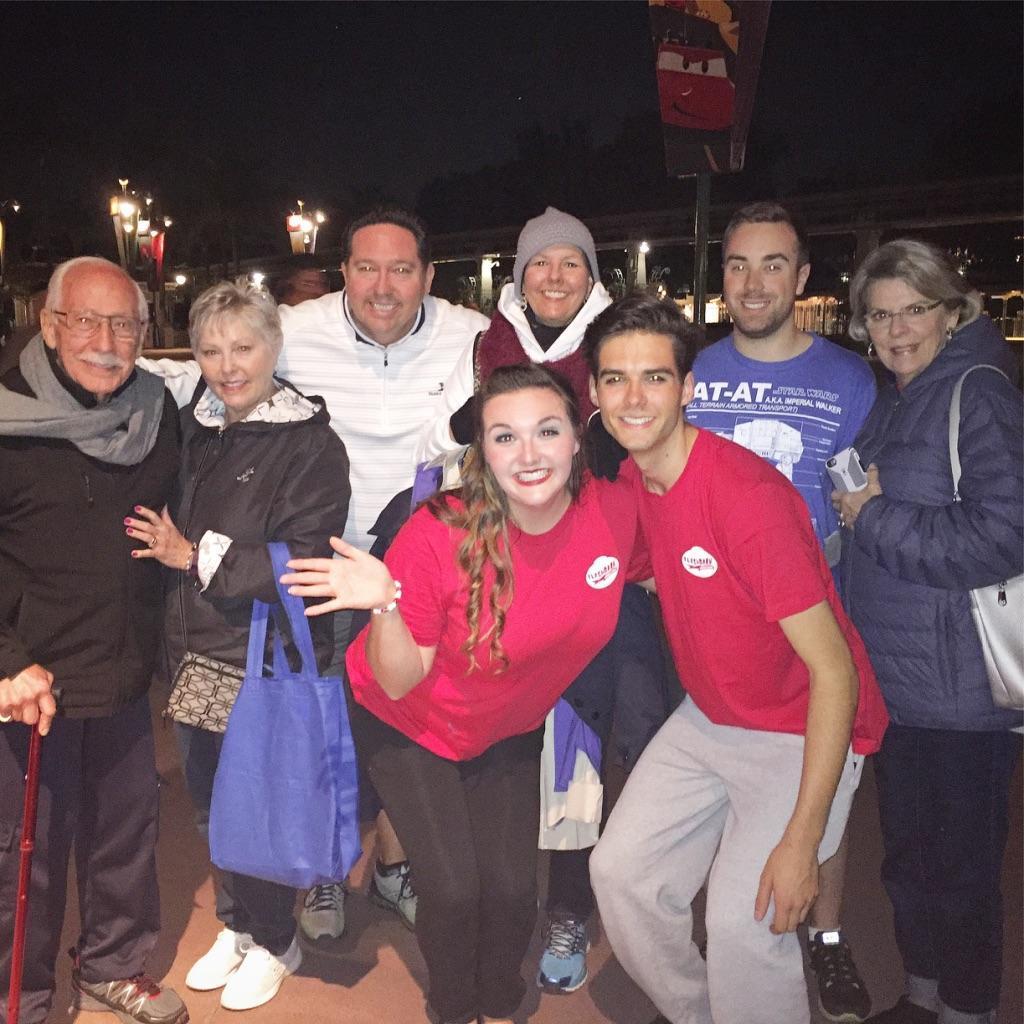 Eric and the family supporting Lindsey & Patrick in Disney's Flashback Cast Member show [2017]