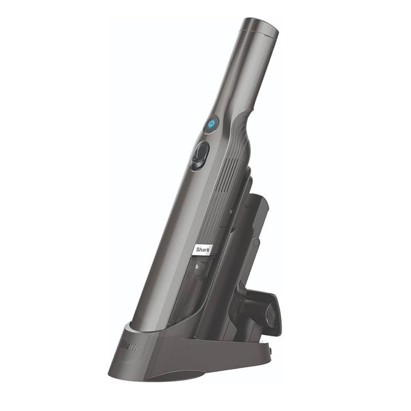 Shark WV201 WANDVAC Handheld Vacuum, Lightweight at 1.4 Pounds with Powerful Suction, Charging Dock, Single Touch Empty and Detachable Dust Cup,Graphite, Slate