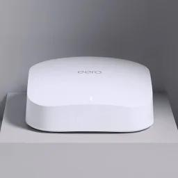 Amazon eero Pro 6E mesh Wi-Fi router | Fast and reliable gigabit + speeds | supports blazing fast gaming | Coverage up to 2,000 sq. ft. | 2022 release