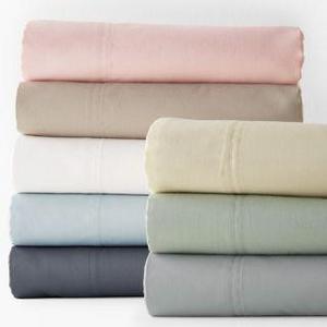 Bluestone, Queen, Wrinkle-Resistant Solid Sateen Flat Sheet