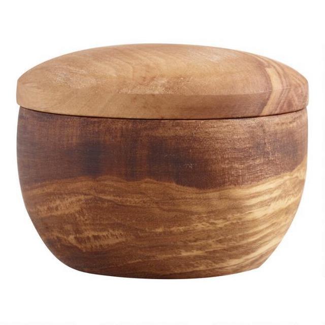 Olive Wood Salt Keeper
