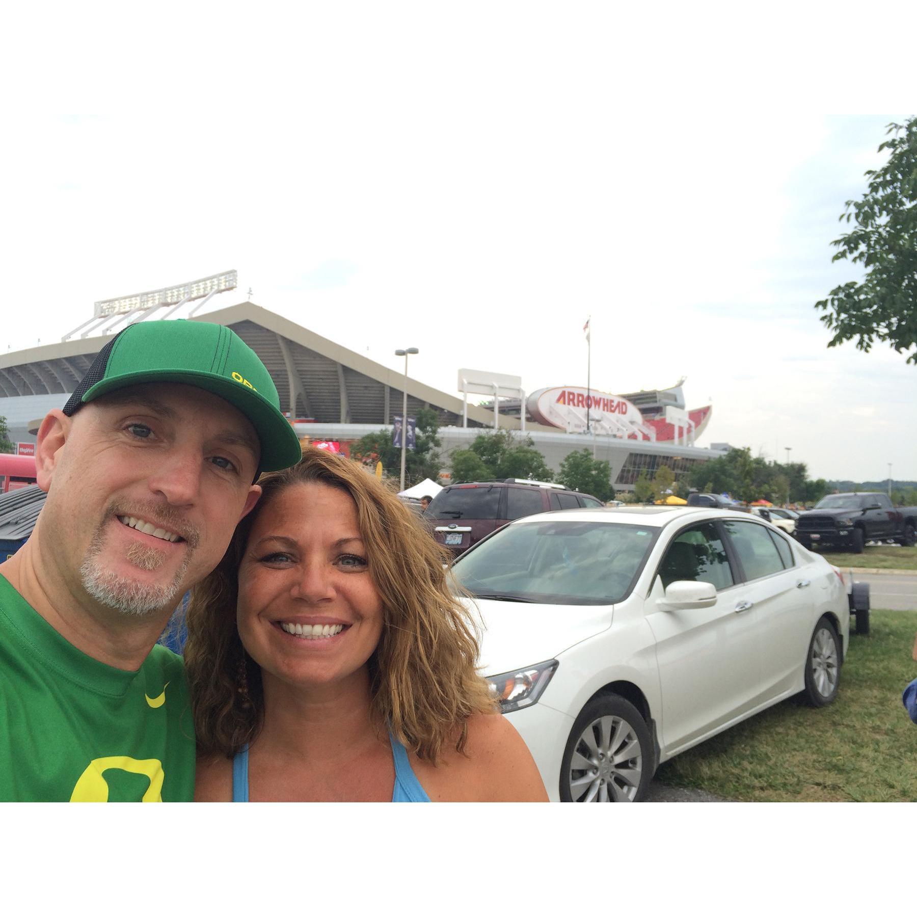In 2015, we took a trip to see one of our favorite bands, Boston in Kansas City and the Chiefs happened to be playing the Titans in Arrowhead stadium. Could pass up seeing Mariota in Arrowhead.