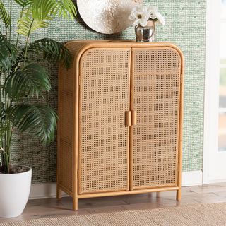 Curacao Modern Bohemian 2-Door Storage Cabinet