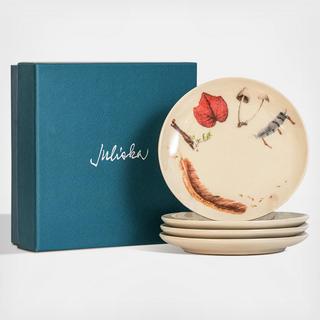 Forest Walk Sentiment Tidbit Plate, Set of 4