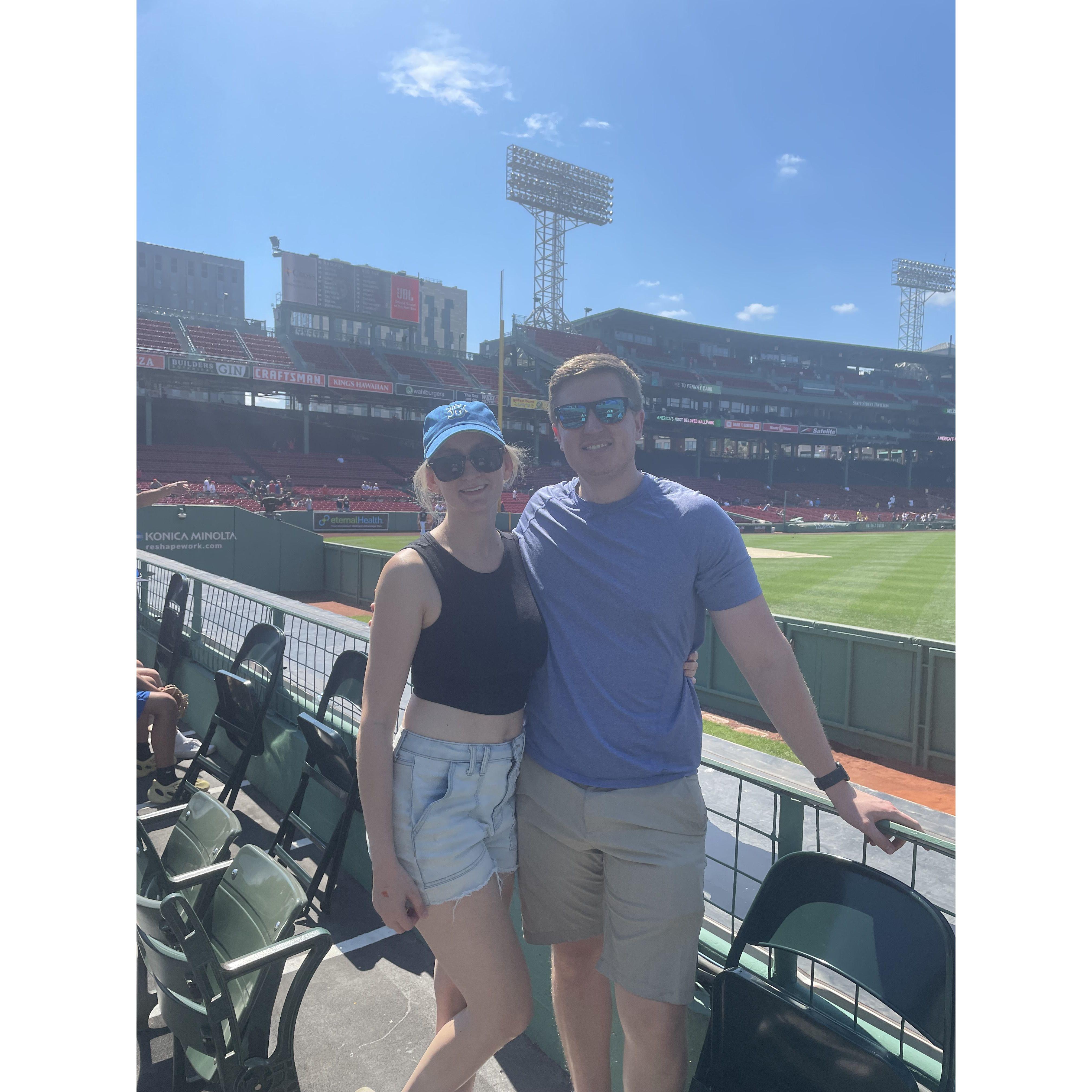 Our first Red Sox game together!