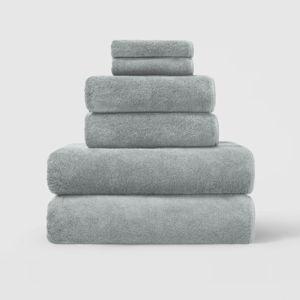 Riley Spa Towel 6 Piece Set - Smoke