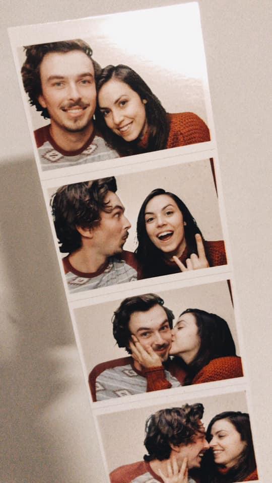 Cutie photo booth pictures we took at in the Arbor Place Mall movie theater I grew up going to. Fall 2019.