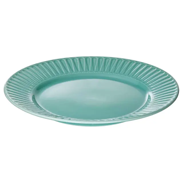 STRIMMIG Plate, Turquoise, 10 ½ inch