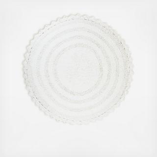 Round Crochet Bath Mat