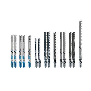 Multi-Purpose Steel T-Shank Jig Saw Blades Set for Cutting Wood and Metal (15-Pack)