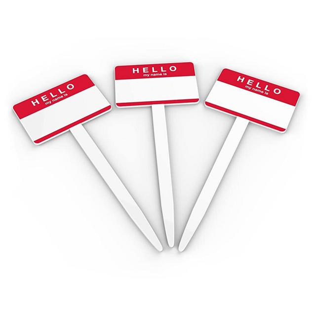 Fred YARD GOODS Hello Garden Markers, Set of 12
