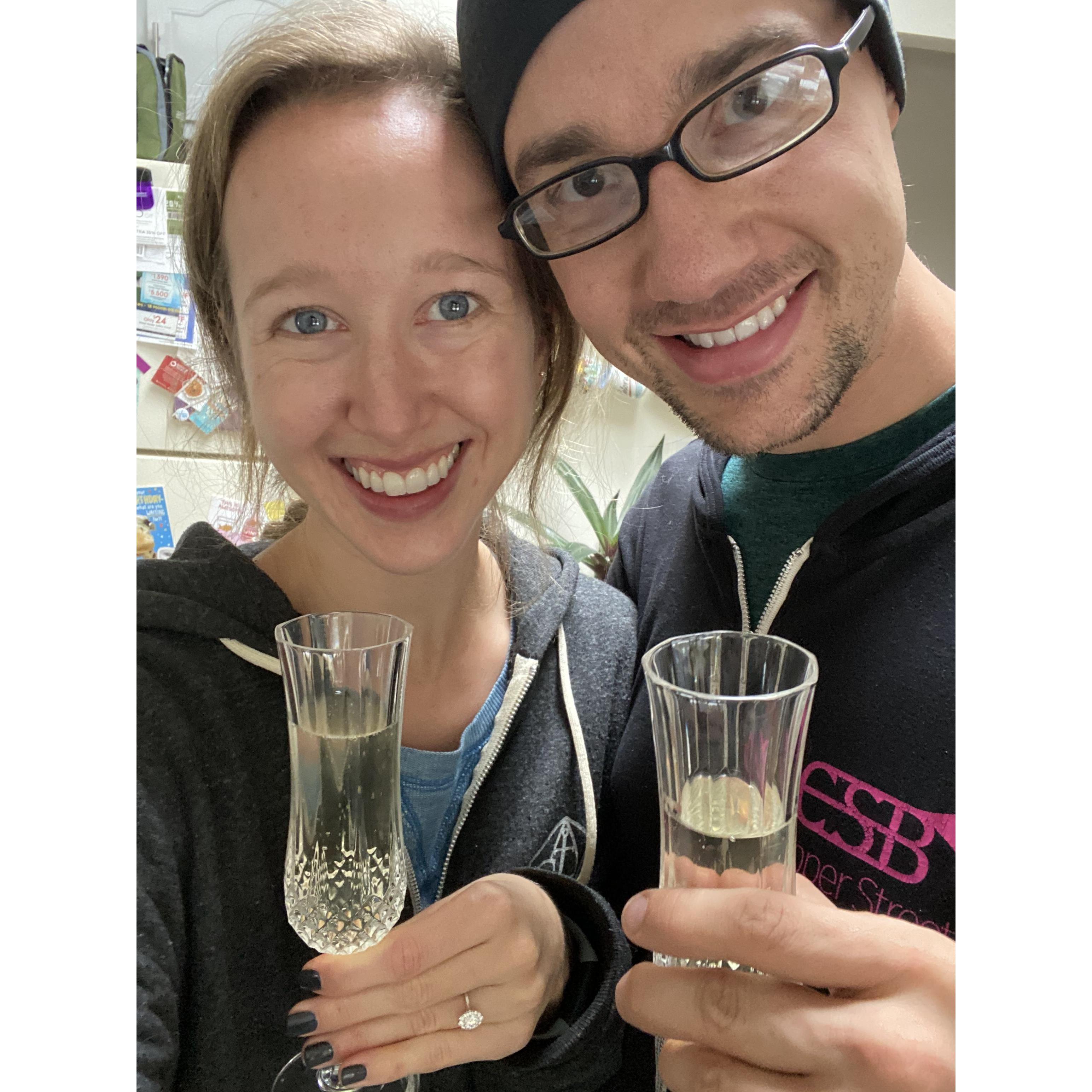 Right after we got engaged!