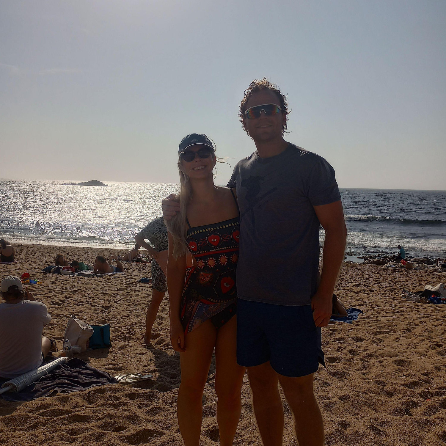 Swimming in Sitges, Spain