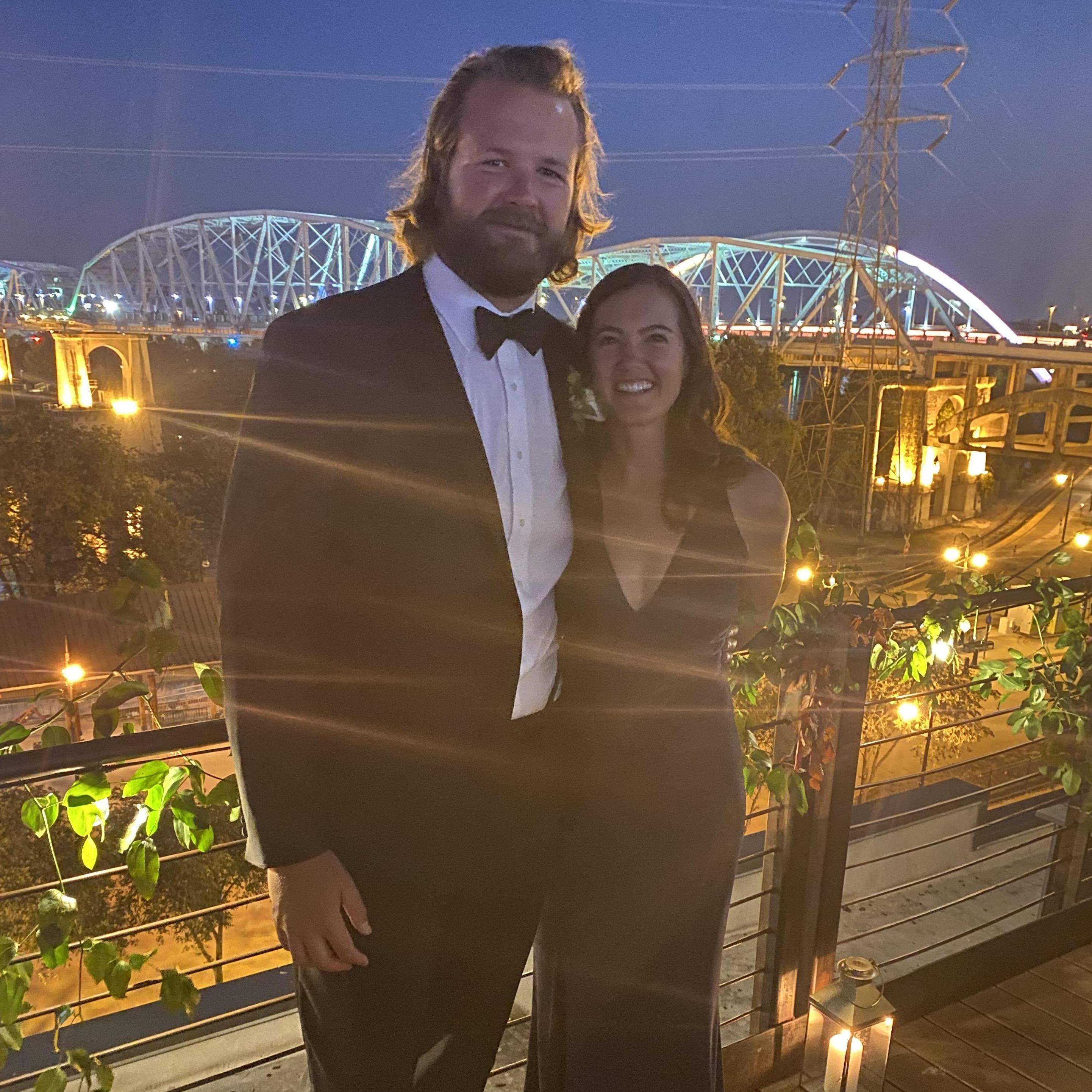 Best man honors and his partner in crime at Brother Ben & Cass's wedding!
