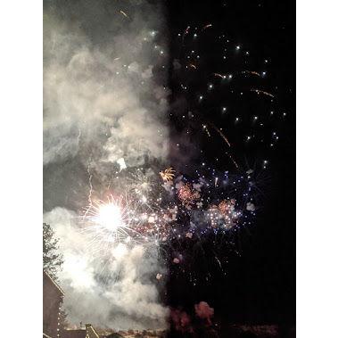 Christmas fireworks in Winthrop!