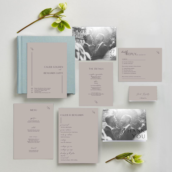 Zola Wedding Invitations - Merick Portrait