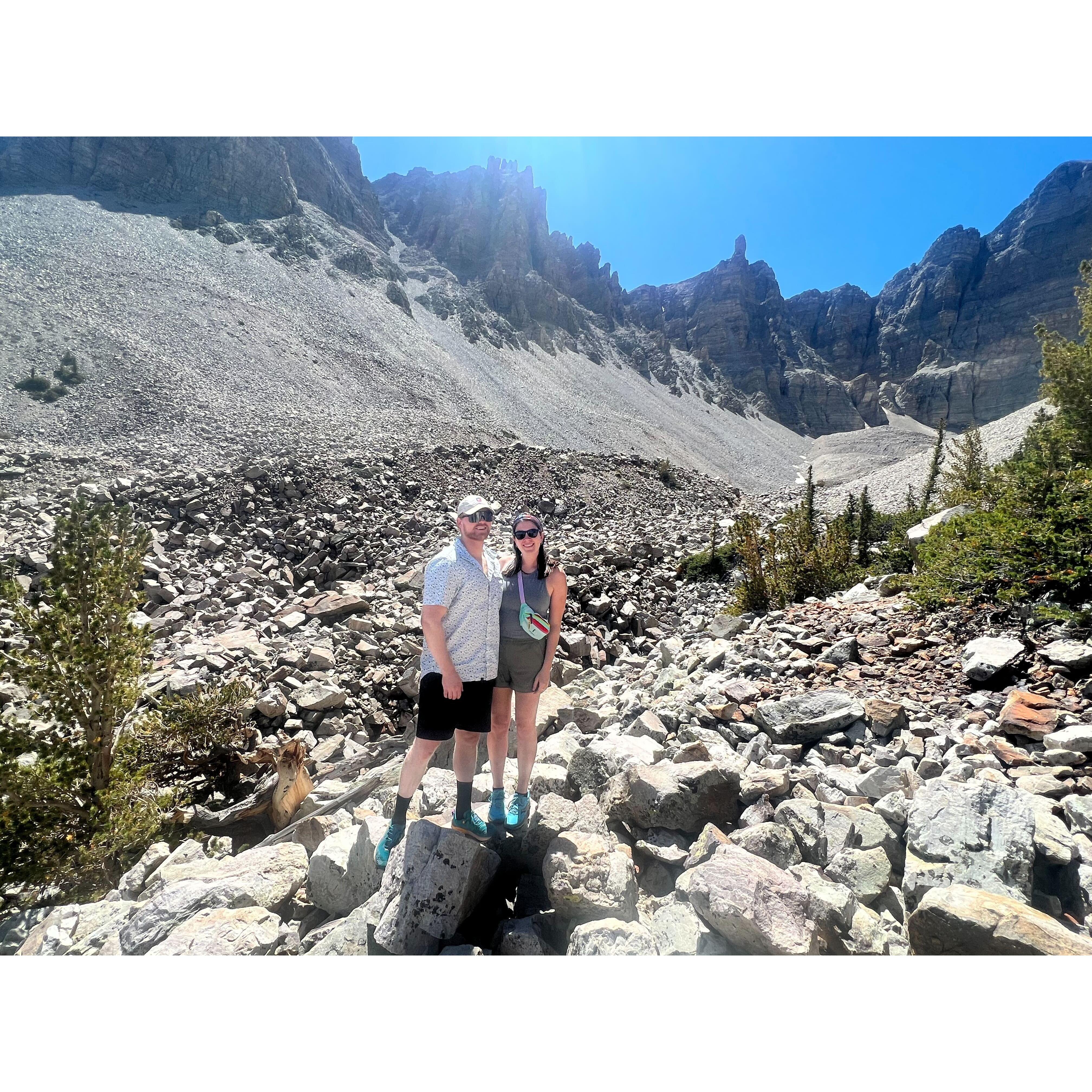 Hiking in Great Basin National Park, one of our favorites!