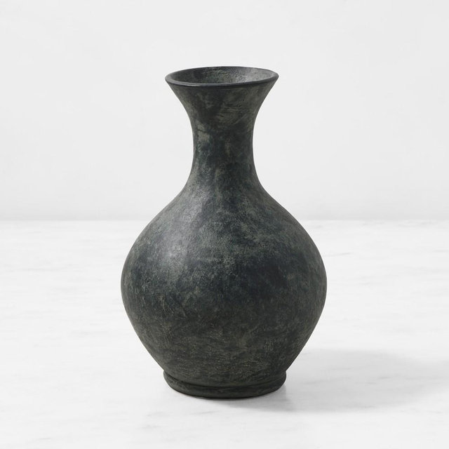 Williams Sonoma Home x Josh Young Brigitte Vase, 9", Patina