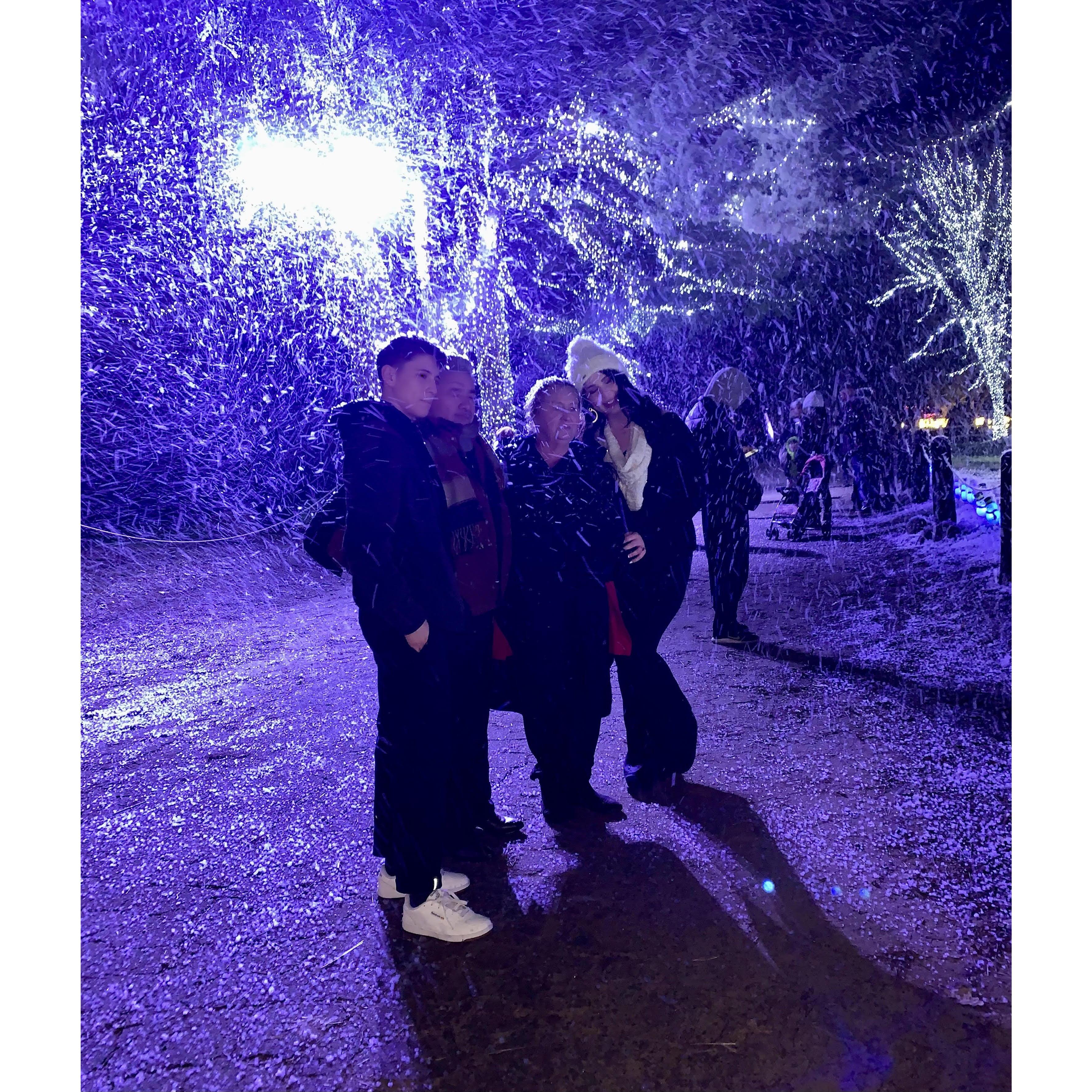 Our Winter wonderland engagement at Holiday Road. 12.17.2023