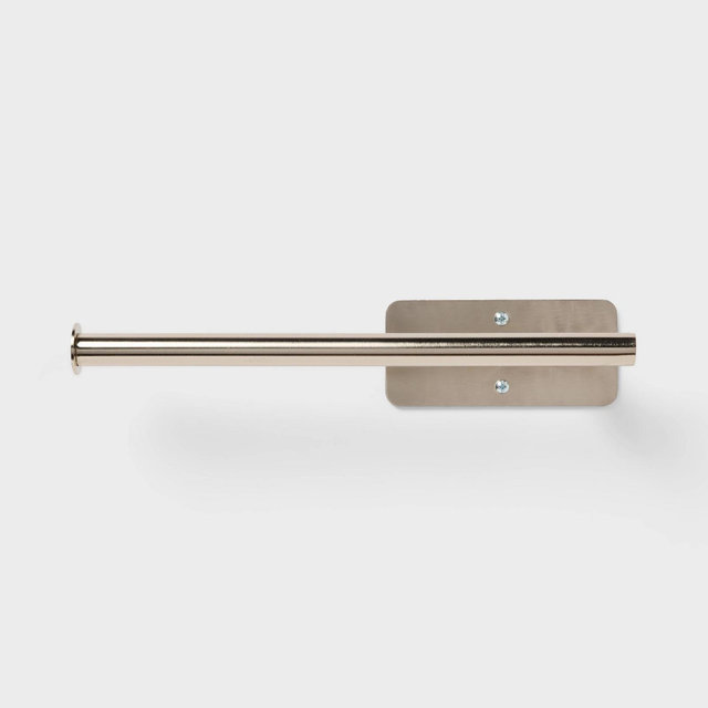 Adhesive Under Cabinet Paper Towel Holder Silver Finish - Brightroom™