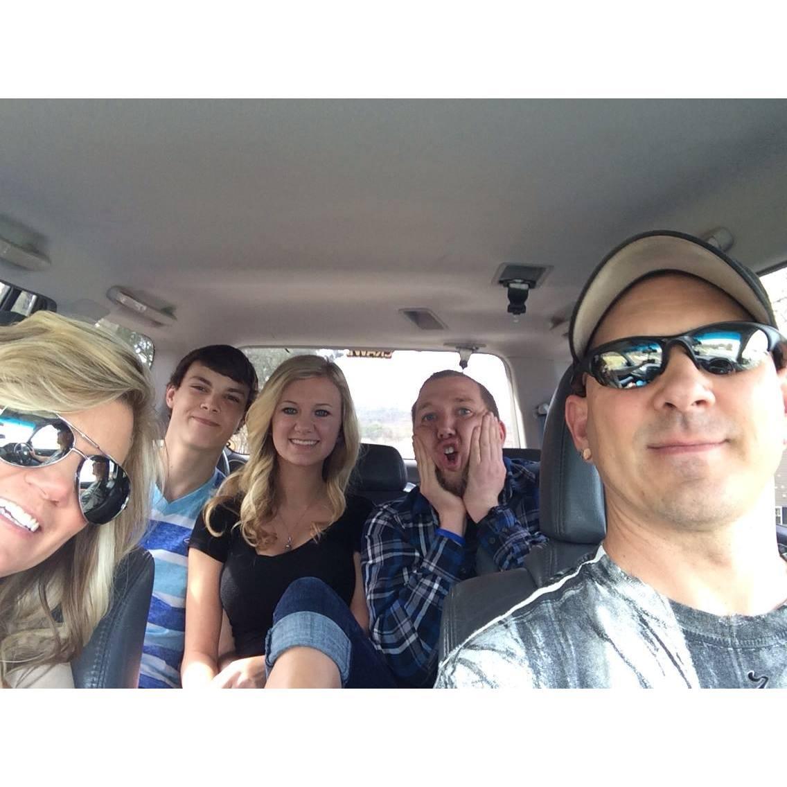 Ben with family friends The Ritenhours