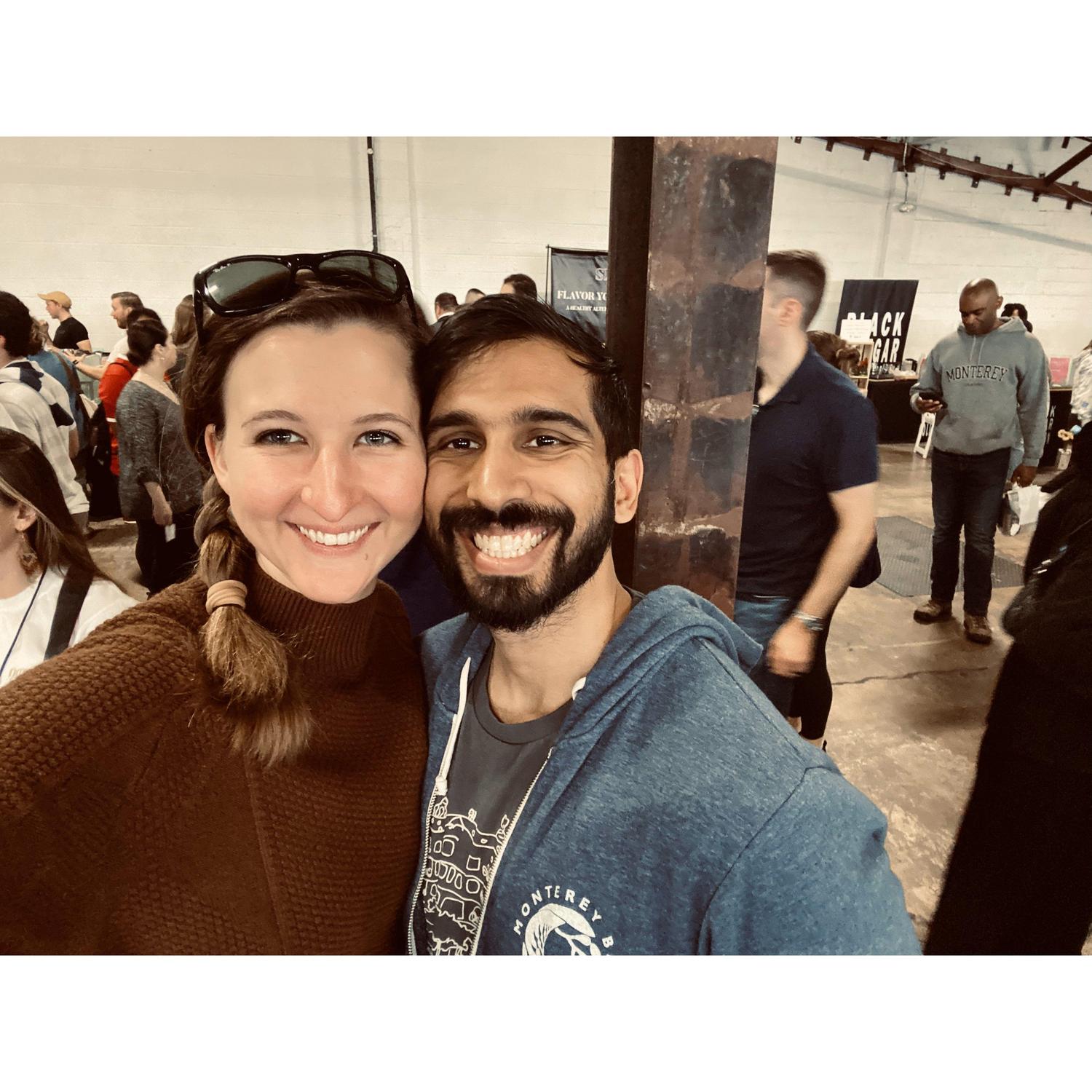 Getting hyper-caffinated at the DC coffee festival.