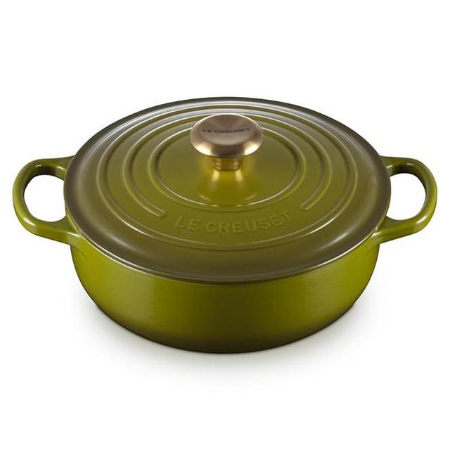 Le Creuset Enameled Cast Iron Signature Round Sauteuse, 3.5 qt., Olive