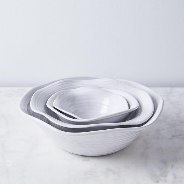 Handmade Nesting Wave Bowls