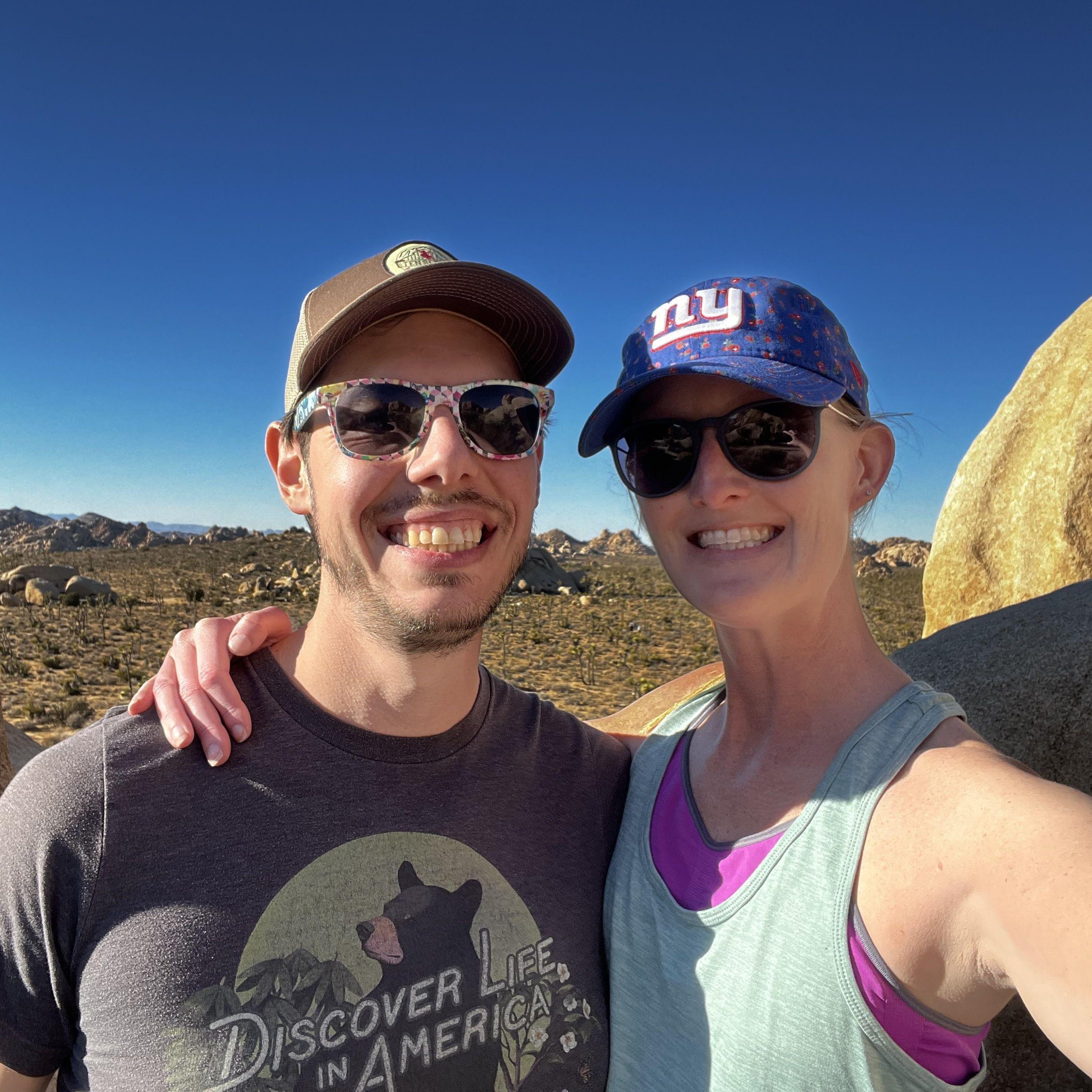 Hiking in the "Hall of Horrors" in Joshua Tree National Park