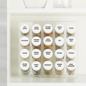 Acrylic 20-Bottle Spice Rack