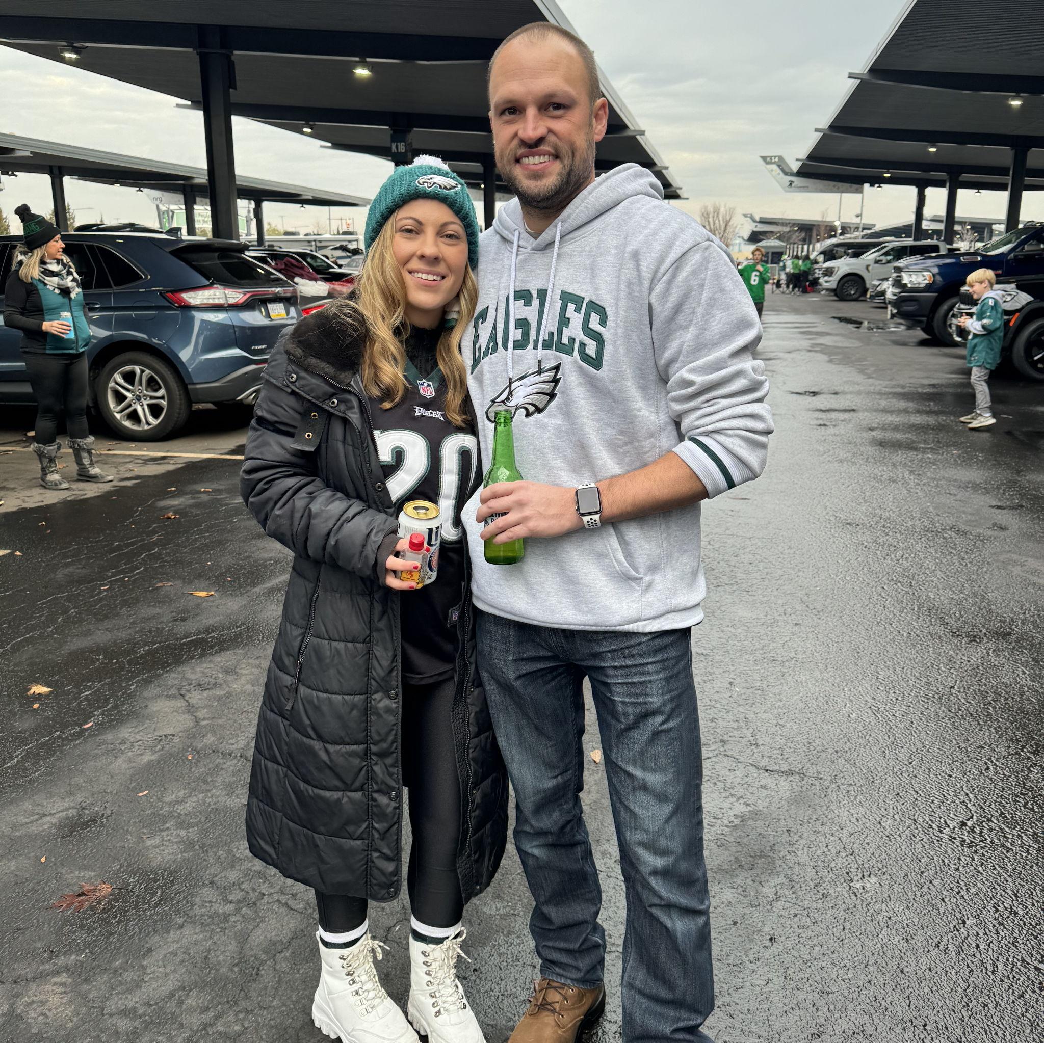 Our first of many Eagles game together
