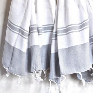 Chambray Stripe Kitchen Towel - Grey – Hawkins New York