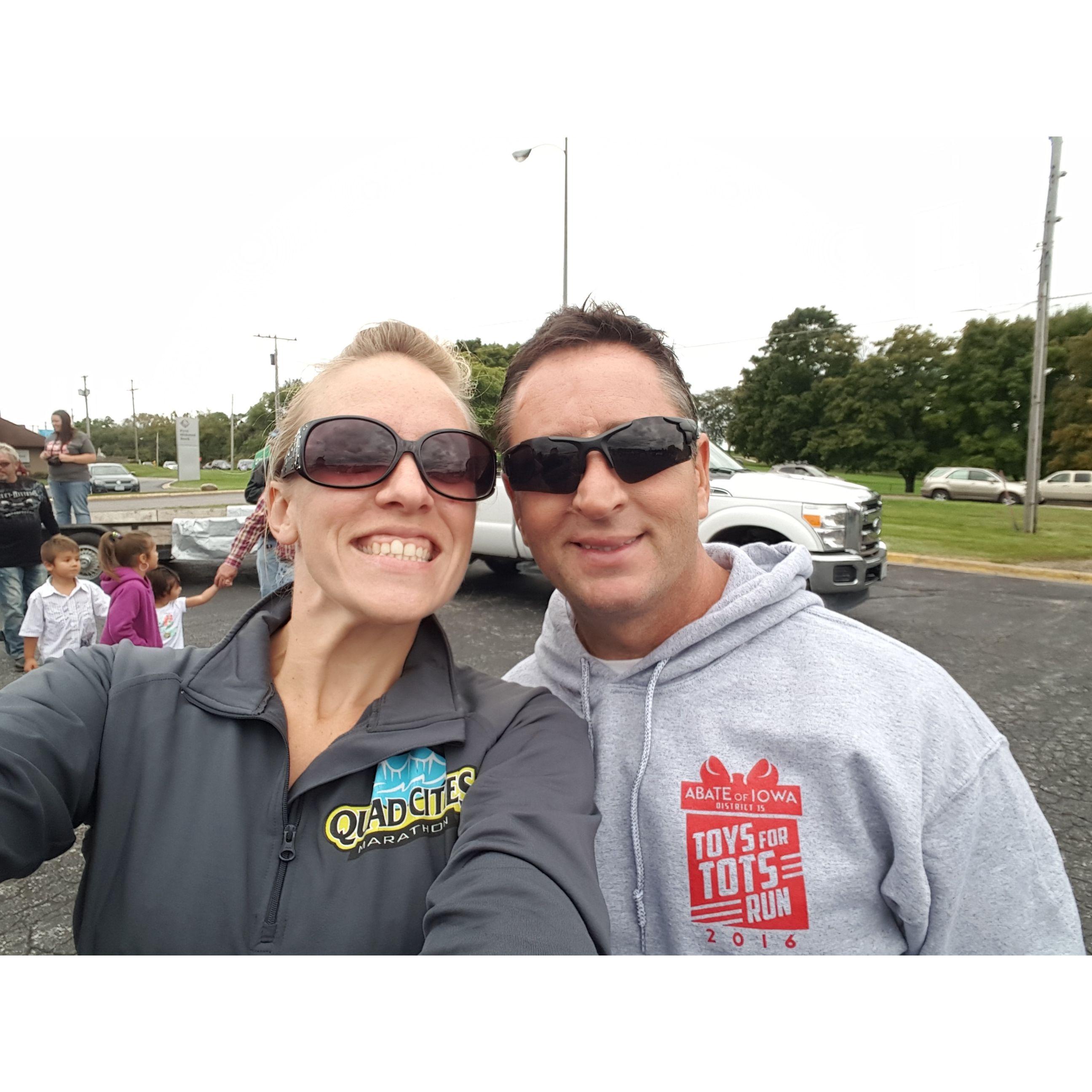 Toys for Tots ride in Davenport, IA - 2016.