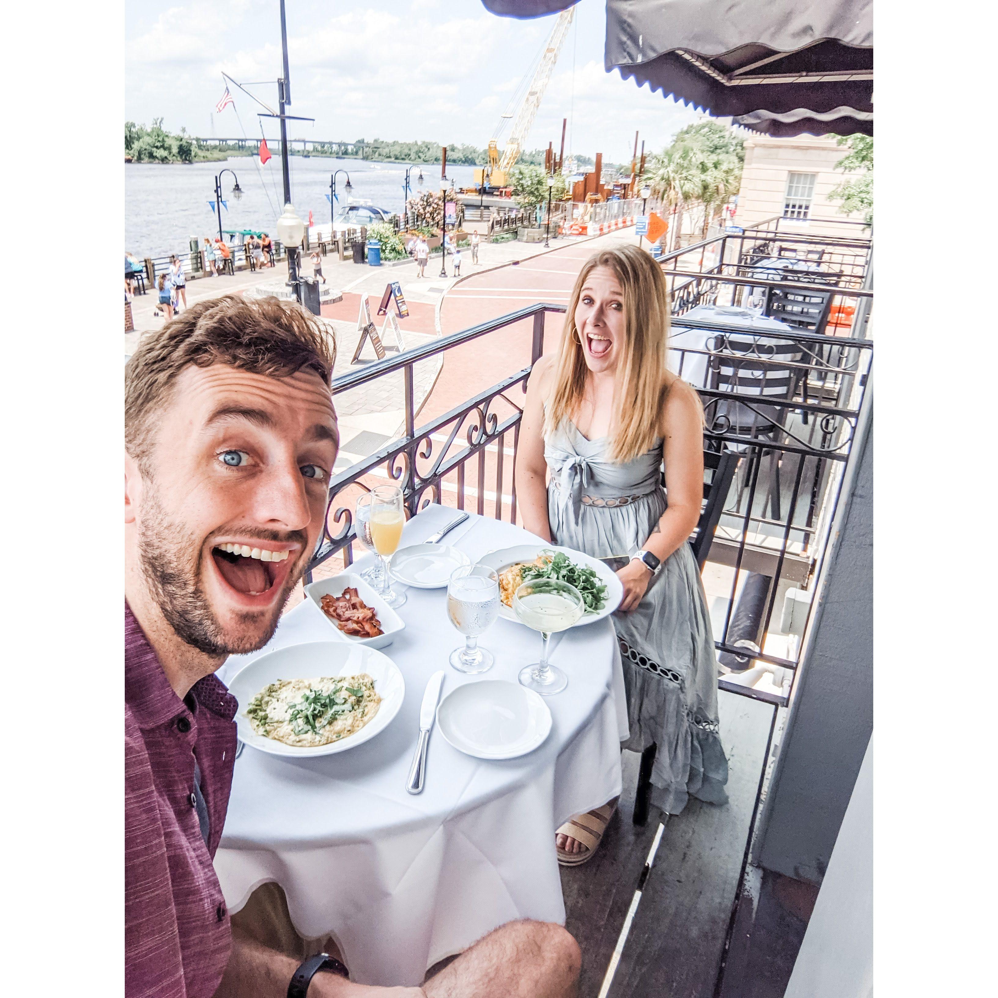 Downtown Wilmington - Balcony Breakfast at Floriana Wilmington.