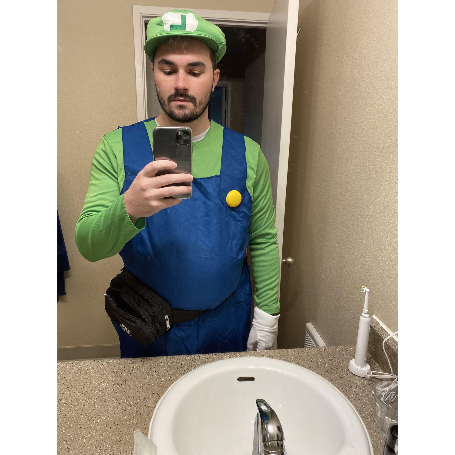 johnny getting ready to flirt with me at the cohort halloween party