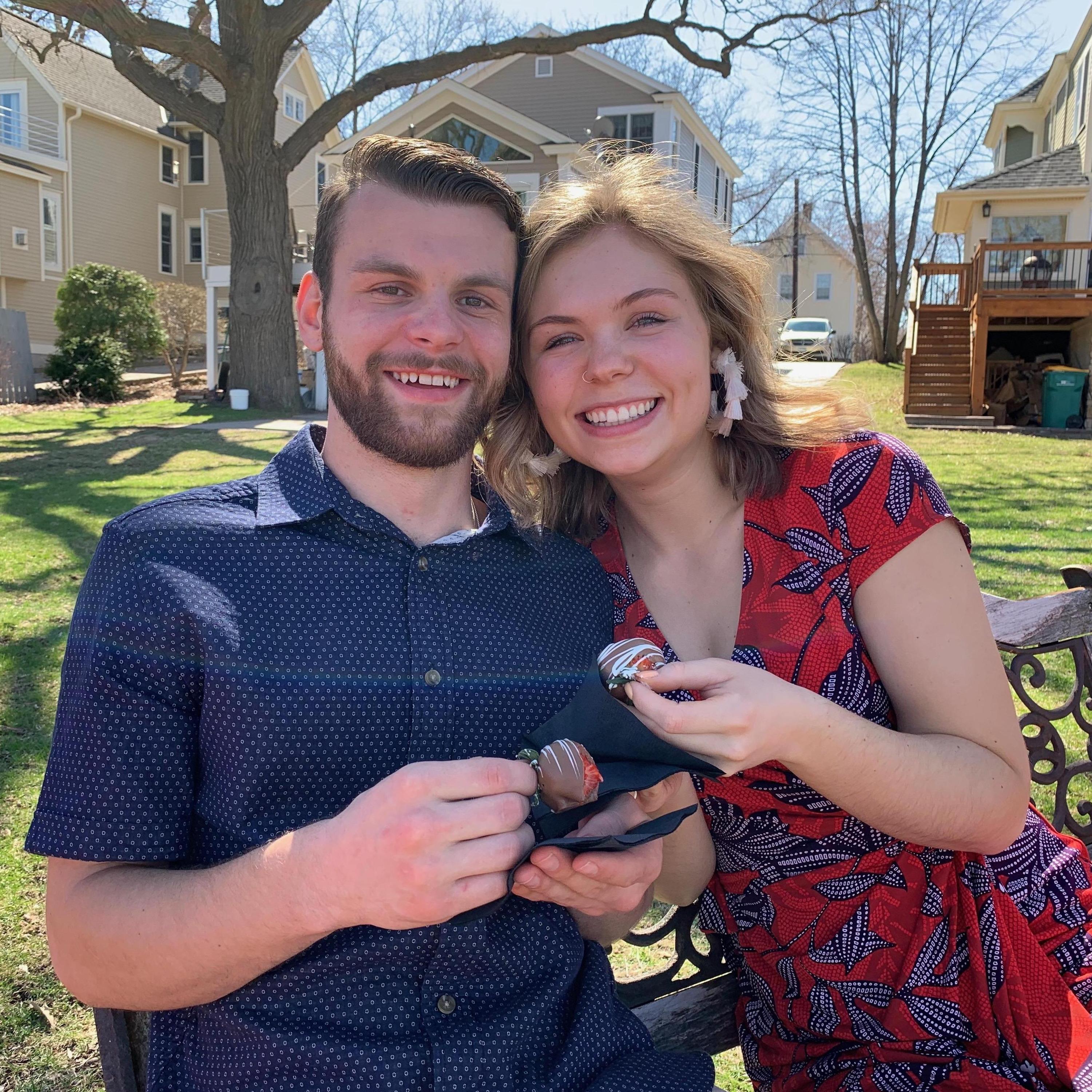 Post engagement treats and lots of smiles