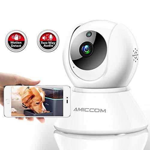 Pet Camera,Dog Camera 1080P HD Wireless IP Camera 2.4G with 2 Way Audio Night Vision,Activity Alert,Support iOS/Android/Windows
